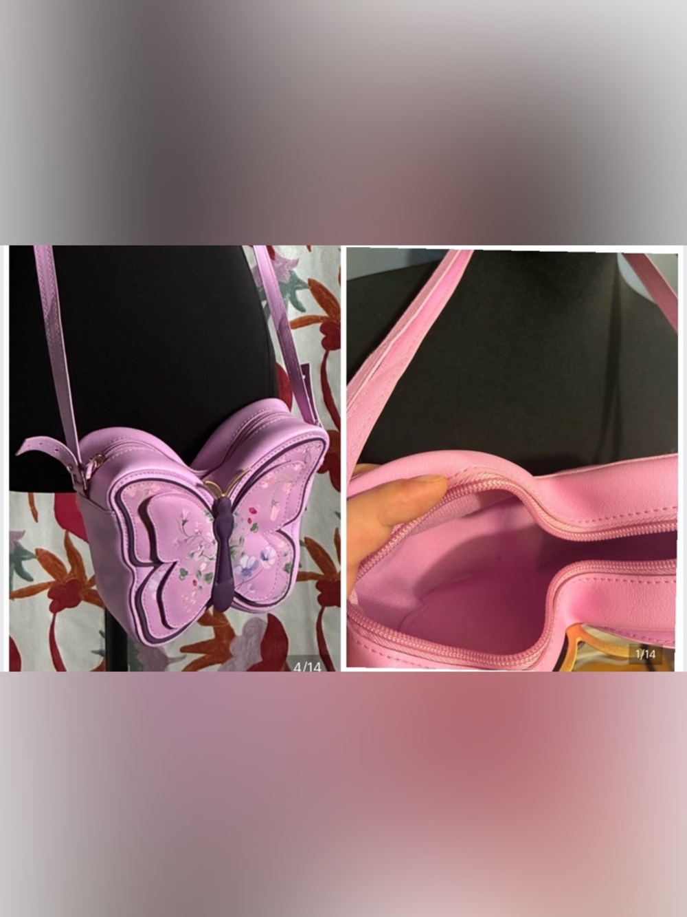 New Kid’s Purse Butterfly Crossbody in Light Purple by Bath & Body Works Gift